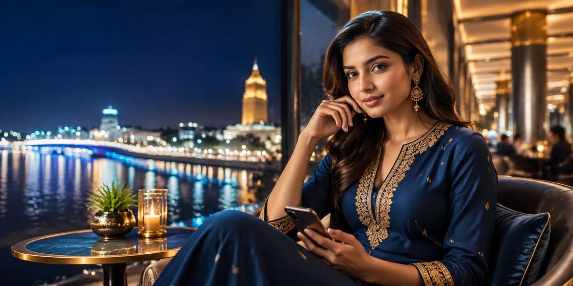 Happy player enjoying online lottery games in Ahmedabad