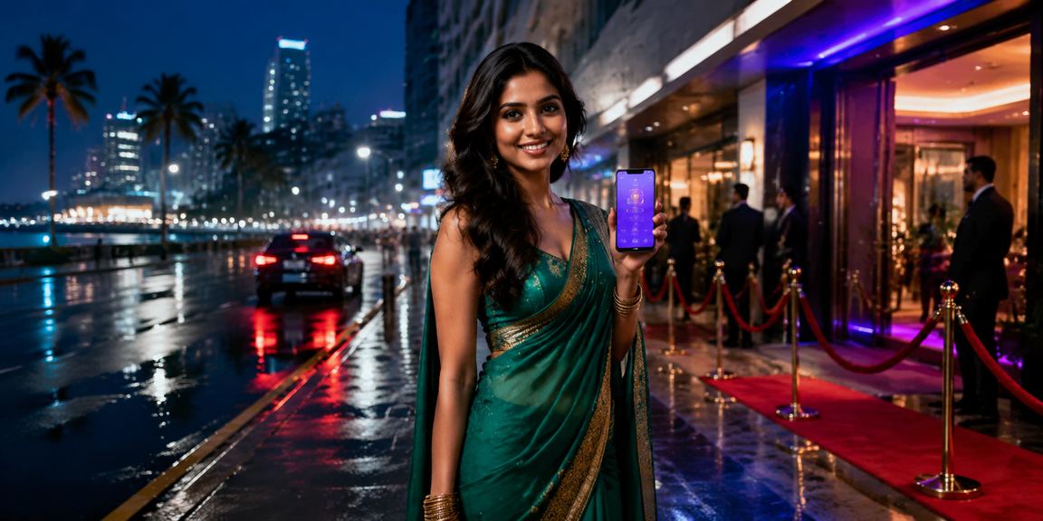 Mumbai woman enjoying online sports betting experience